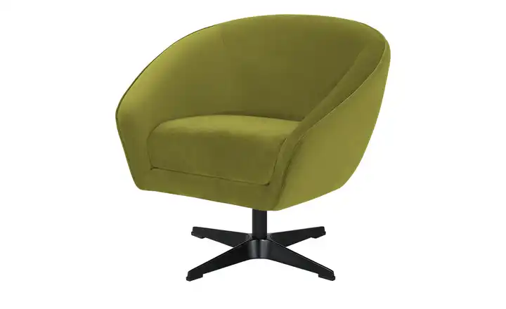 Twist Drehsessel Roma Mikrofaser Olivgrün