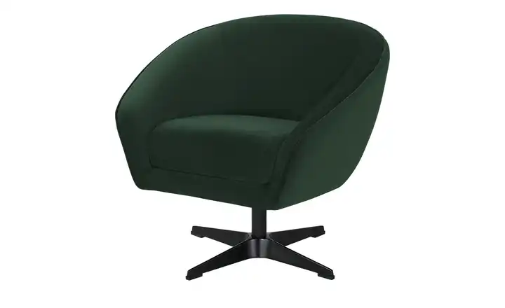 Twist Drehsessel Roma Mikrofaser Dunkelgrün