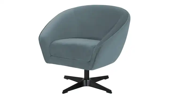 Twist Drehsessel Roma Mikrofaser Eisblau