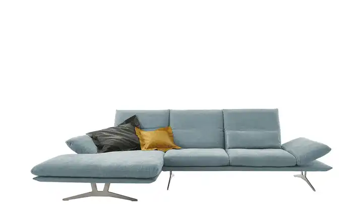 KOINOR Ecksofa aus Flachgewebe Francis Petrol links