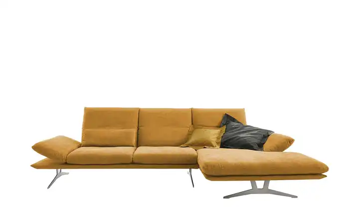 KOINOR Ecksofa aus Flachgewebe Francis Orange rechts
