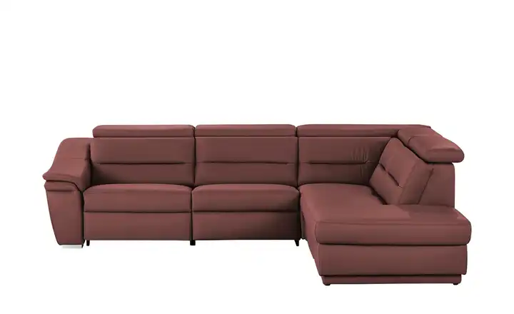 Kollektion Kraft Ecksofa Ivonne Bordeauxrot rechts Erweiterte Funktion
