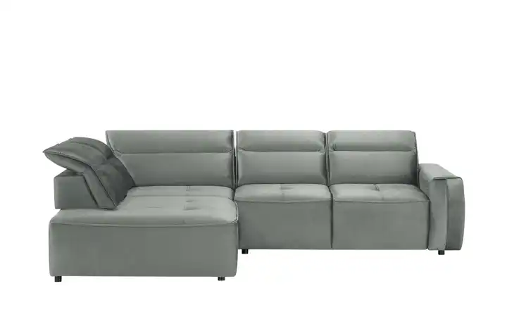Twist Ecksofa Colombo Silbergrau links Erweiterte Funktion