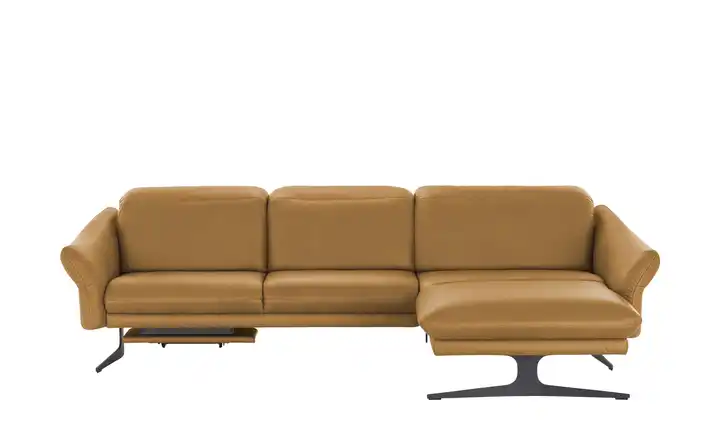 himolla Ecksofa Leder aus Echtleder 1059 Cognacbraun rechts Erweiterte Funktion