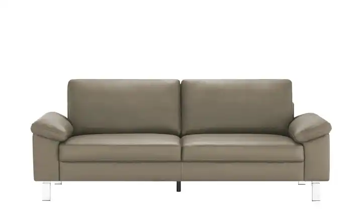 Einzelsofa aus Echtleder Khaki