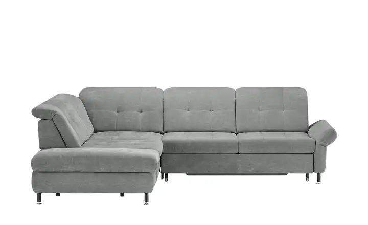 Kollektion Kraft Ecksofa Aluminiumgrau links Erweiterte Funktion