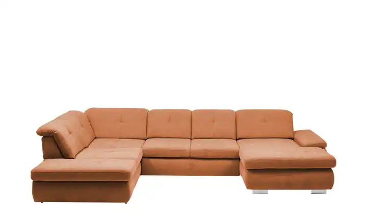Kollektion Kraft Wohnlandschaft Flachgewebe Affair links Erweiterte Funktion Terracotta