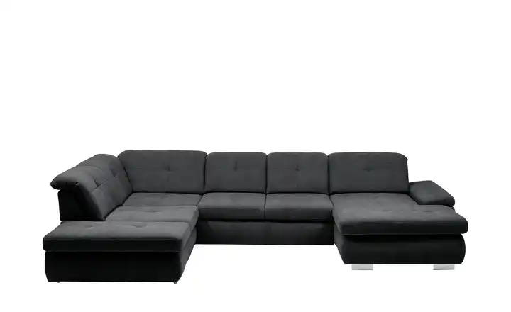 Kollektion Kraft Wohnlandschaft Flachgewebe Affair links Erweiterte Funktion Schwarz