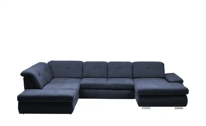 Kollektion Kraft Wohnlandschaft Flachgewebe Affair links Erweiterte Funktion Marineblau