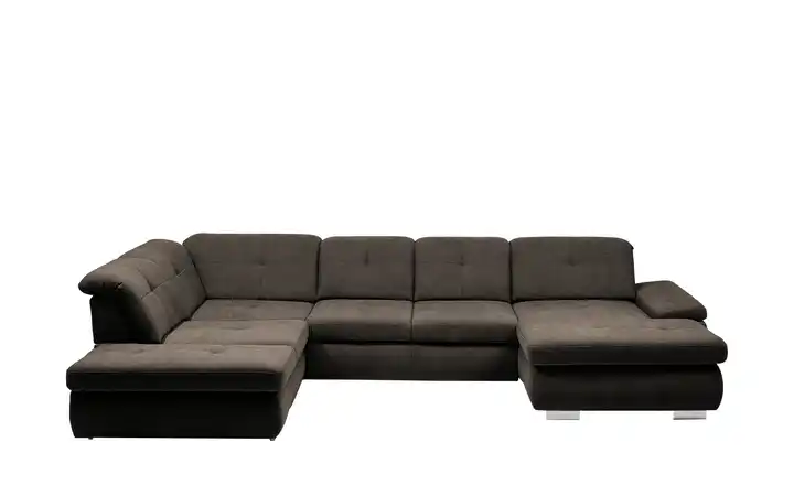 Kollektion Kraft Wohnlandschaft Flachgewebe Affair links Erweiterte Funktion Schokoladenbraun