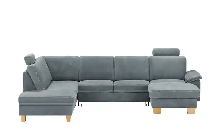 Kollektion Kraft Wohnlandschaft Leder Samu Grau links Erweiterte Funktion