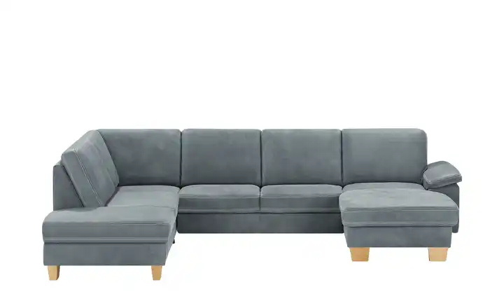 Kollektion Kraft Wohnlandschaft Leder Samu Grau links ohne