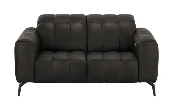 Natuzzi Editions Ledersofa mit Kopfteilverstellung Portento Erweiterte Funktion 2 Dunkelbraun