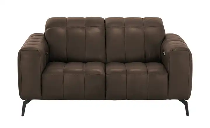 Natuzzi Editions Ledersofa mit Kopfteilverstellung Portento Erweiterte Funktion 2 Braun