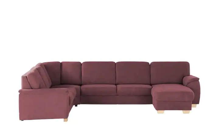 smart Wohnlandschaft Valencia Bordeauxrot Armlehne A5 links ohne