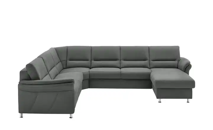 Kollektion Kraft Wohnlandschaft mit Boxspringpolsterung Donald Dunkelgrau links ohne