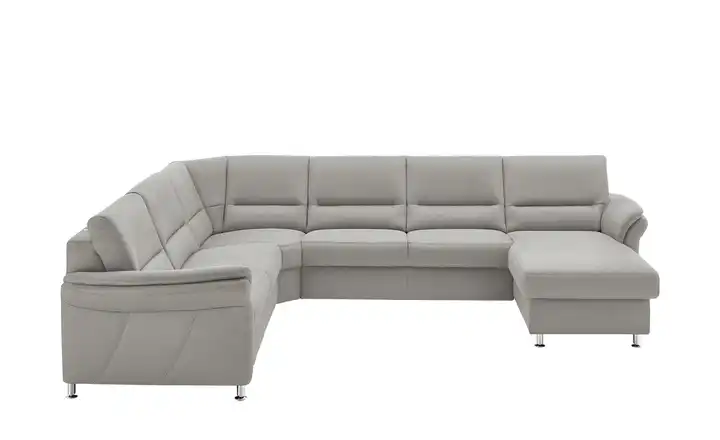 Kollektion Kraft Wohnlandschaft mit Boxspringpolsterung Donald Aluminiumgrau links ohne