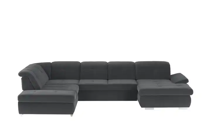 Kollektion Kraft Wohnlandschaft Mikrofaser Anthrazit links Grundfunktion