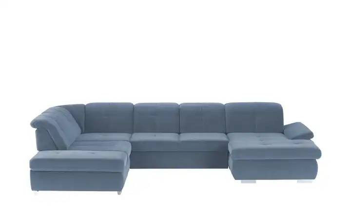 Kollektion Kraft Wohnlandschaft Mikrofaser Eisblau links Grundfunktion