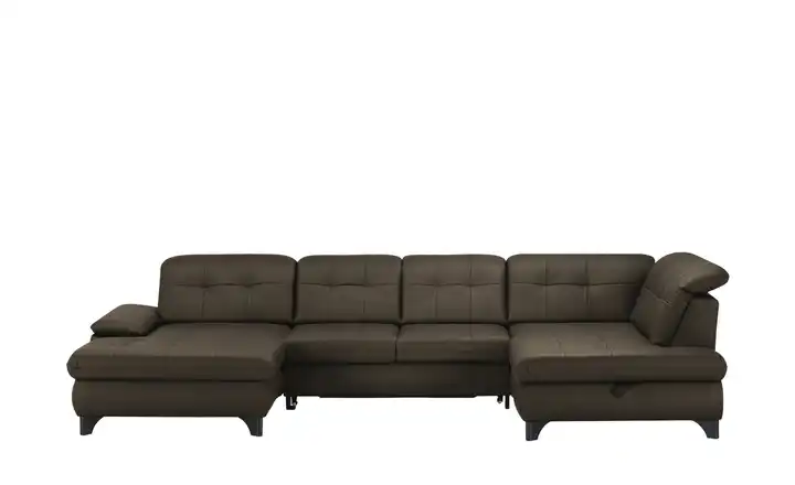Kollektion Kraft Wohnlandschaft Leder Jona Braun rechts Erweiterte Funktion