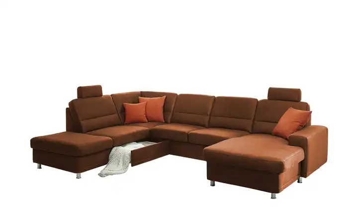 Kollektion Kraft Wohnlandschaft Steel Marc Terracotta links Erweiterte Funktion