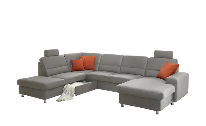 Kollektion Kraft Wohnlandschaft Steel Marc Hellgrau links Erweiterte Funktion