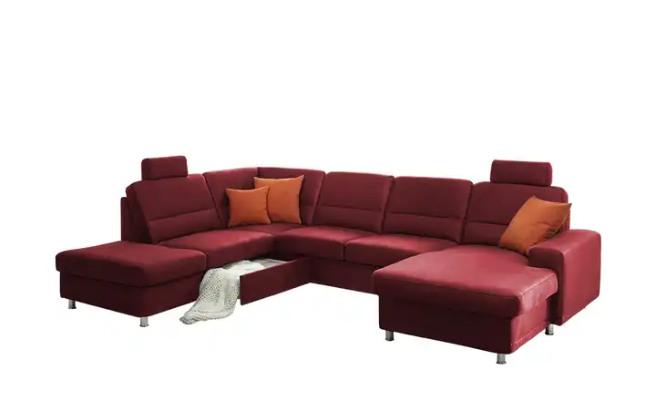 Kollektion Kraft Wohnlandschaft Steel Marc Rot links Erweiterte Funktion