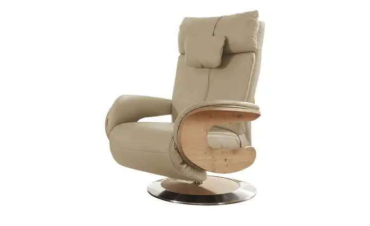 himolla Relaxsessel Leder Mit verschiedenen Funktionen  Hilke Beige Erweiterte Funktion
