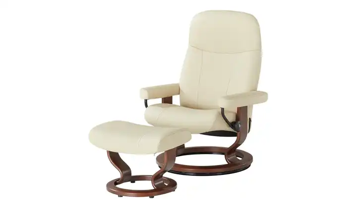 Stressless Relaxsessel mit Hocker aus Echtleder Garda M