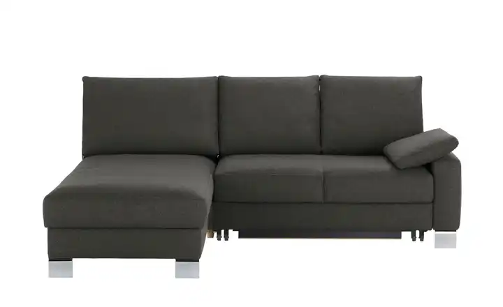 Ecksofa Anthrazit links