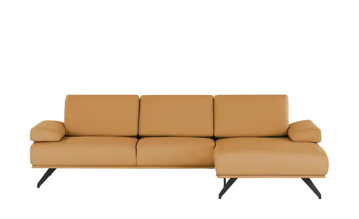 SOHO Ecksofa Gemma Hellbraun rechts Leder