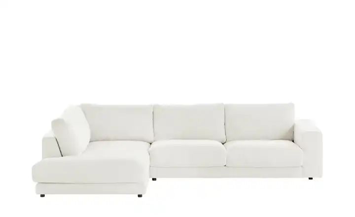 Jette Home Ecksofa  Cord Sila Schneeweiß links