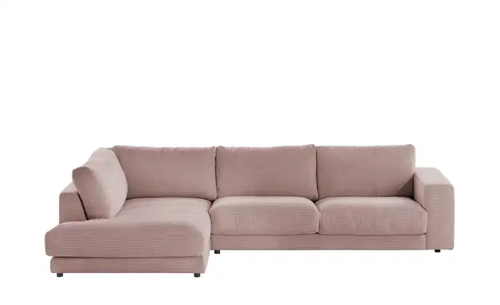 Jette Home Ecksofa  Cord Sila Rosa links