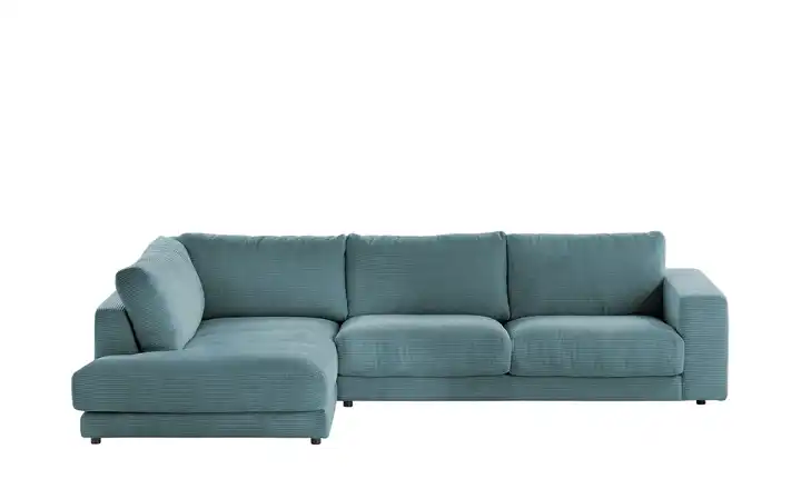 Jette Home Ecksofa  Cord Sila Petrol links