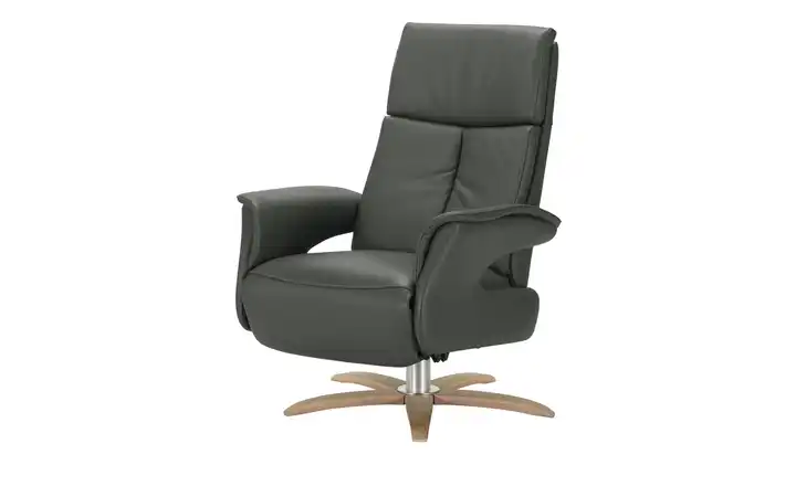 Relaxsessel aus Leder Lia Anthrazit
