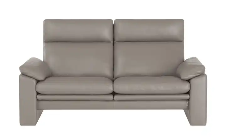 erpo just relax Ledersofa mit Relaxfunktion JR960 Bari 2 Hellgrau