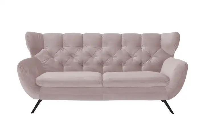 Jette Home Sofa Caldara 2,5 Schwarz Altrosa