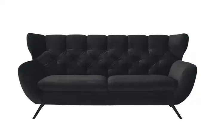 Jette Home Sofa Caldara 2,5 Schwarz Schwarz