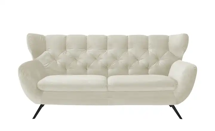 Jette Home Sofa Caldara 2,5 Schwarz Creme