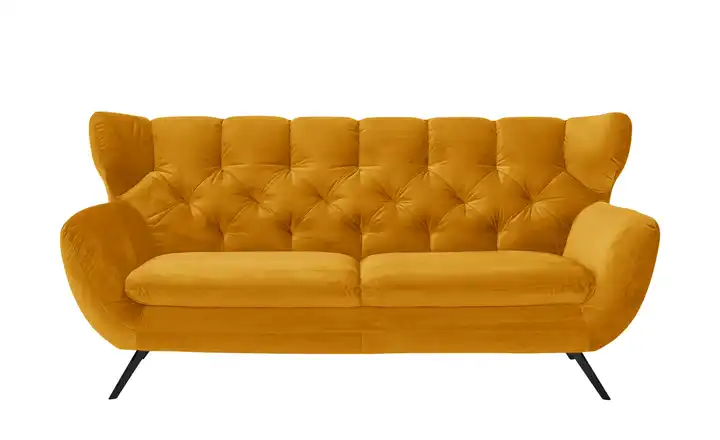 Jette Home Sofa Caldara 2,5 Schwarz Curry