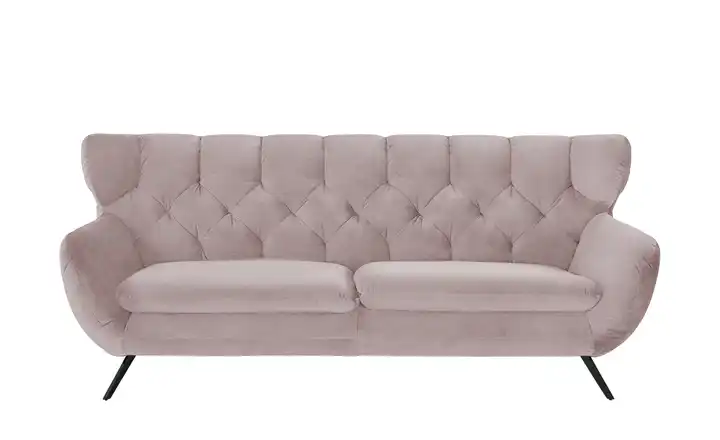 Jette Home Sofa Caldara 3 Schwarz Altrosa