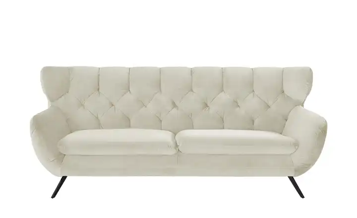 Jette Home Sofa Caldara 3 Schwarz Creme