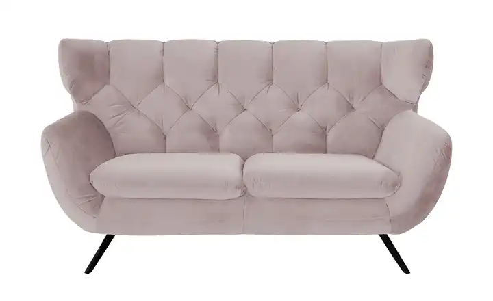 Jette Home Sofa Caldara 2 Schwarz Altrosa