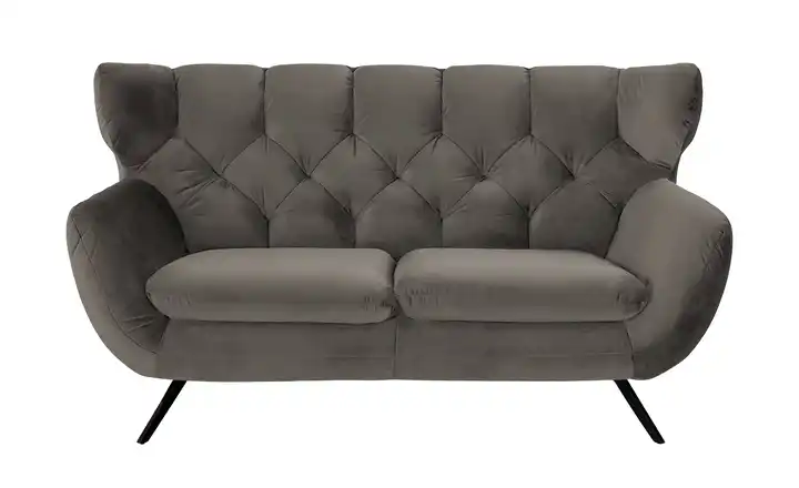 Jette Home Sofa Caldara 2 Schwarz Steingrau