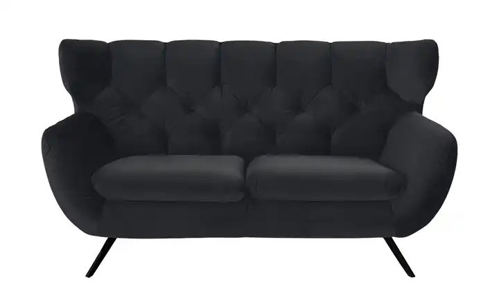 Jette Home Sofa Caldara 2 Schwarz Schwarz