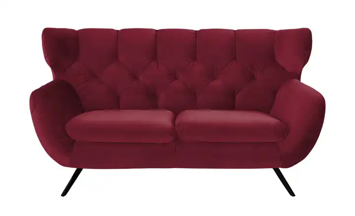 Jette Home Sofa Caldara 2 Schwarz Rot
