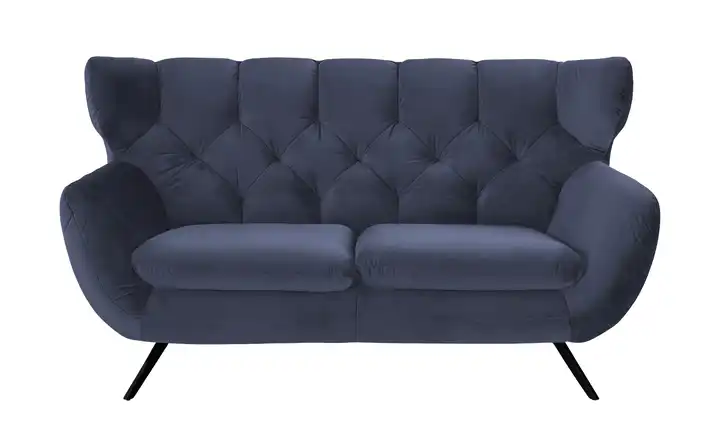 Jette Home Sofa Caldara 2 Schwarz Dunkelblau