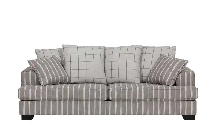SOHO Sofa Franka Sand, Braun 3 Webstoff