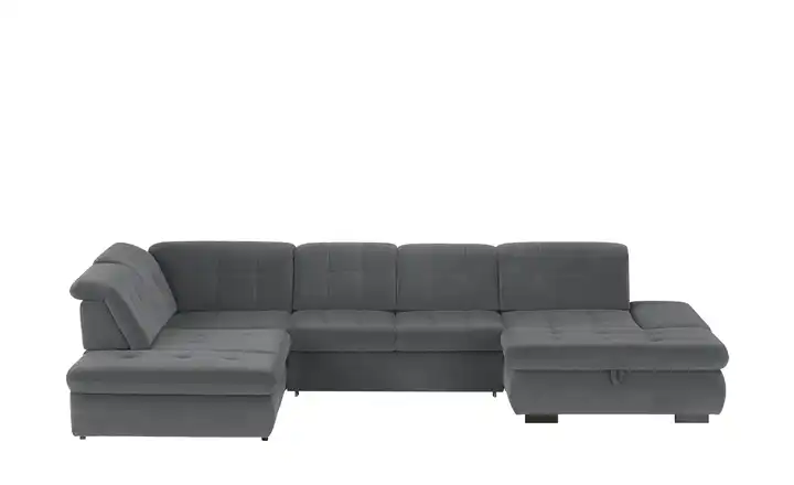 Kollektion Kraft Wohnlandschaft Anthrazit links Erweiterte Funktion