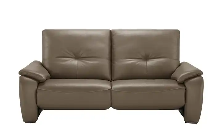 Wohnwert Sofa aus Echtleder Halina ohne Hellbraun